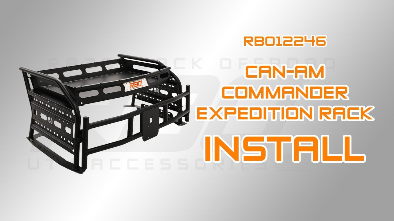 How to install the Can-Am Commander (2 Seater or 4 Seater) Expedition Rack | Razorback Offroad