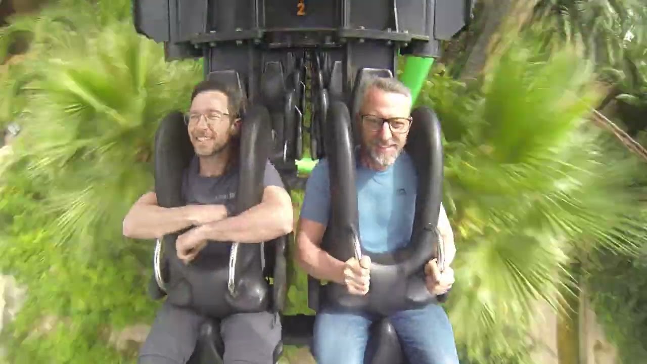 Mica & Cam at the terrifying Anaconda