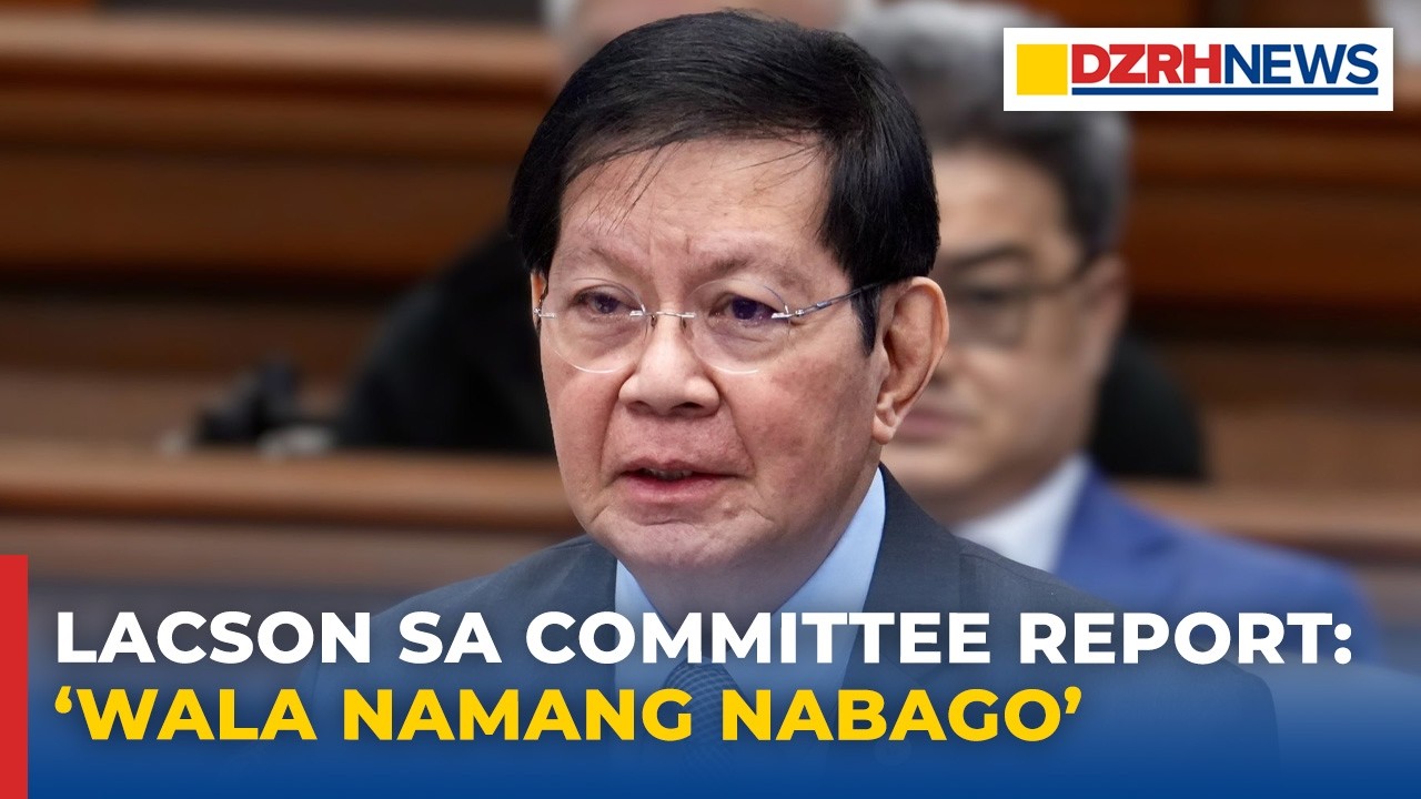 Lacson nilinaw na termino lang binago sa comm. report; Ulat na hindi magkakaso, pinabulaanan