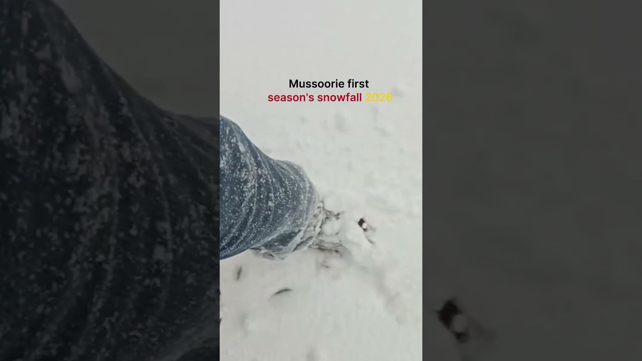 winter is wintering in  mussoorie 