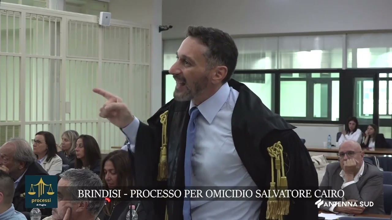 PROCESSI DI PUGLIA DEL 5 NOVEMBRE 2024 -  PROCESSO PER OMICIDIO SALVATORE CAIRO