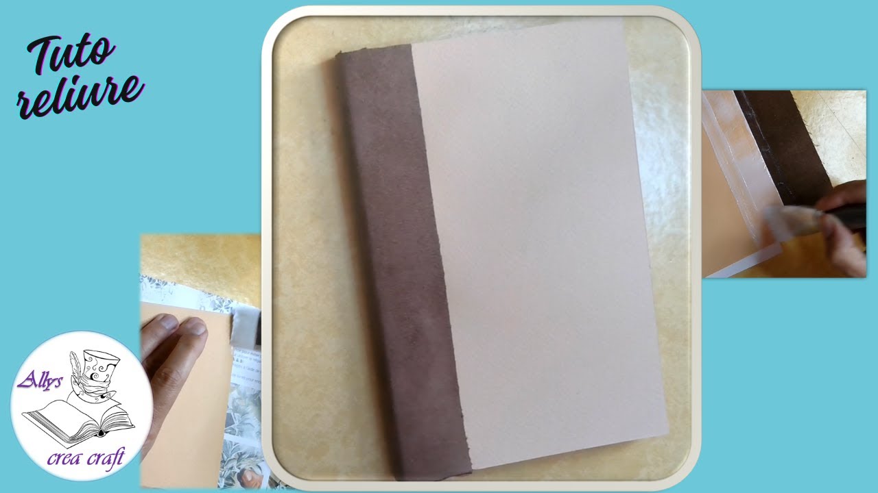 Tuto reliure : carnet cousu, couture cachée, ouverture à plat - partie 2