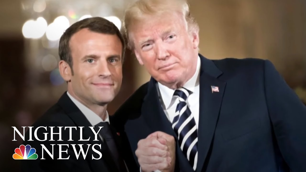 President Donald Trump Puts Personal &lsquo;Touch&rsquo; On Diplomacy With Emmanuel Macron | NBC Nightly News