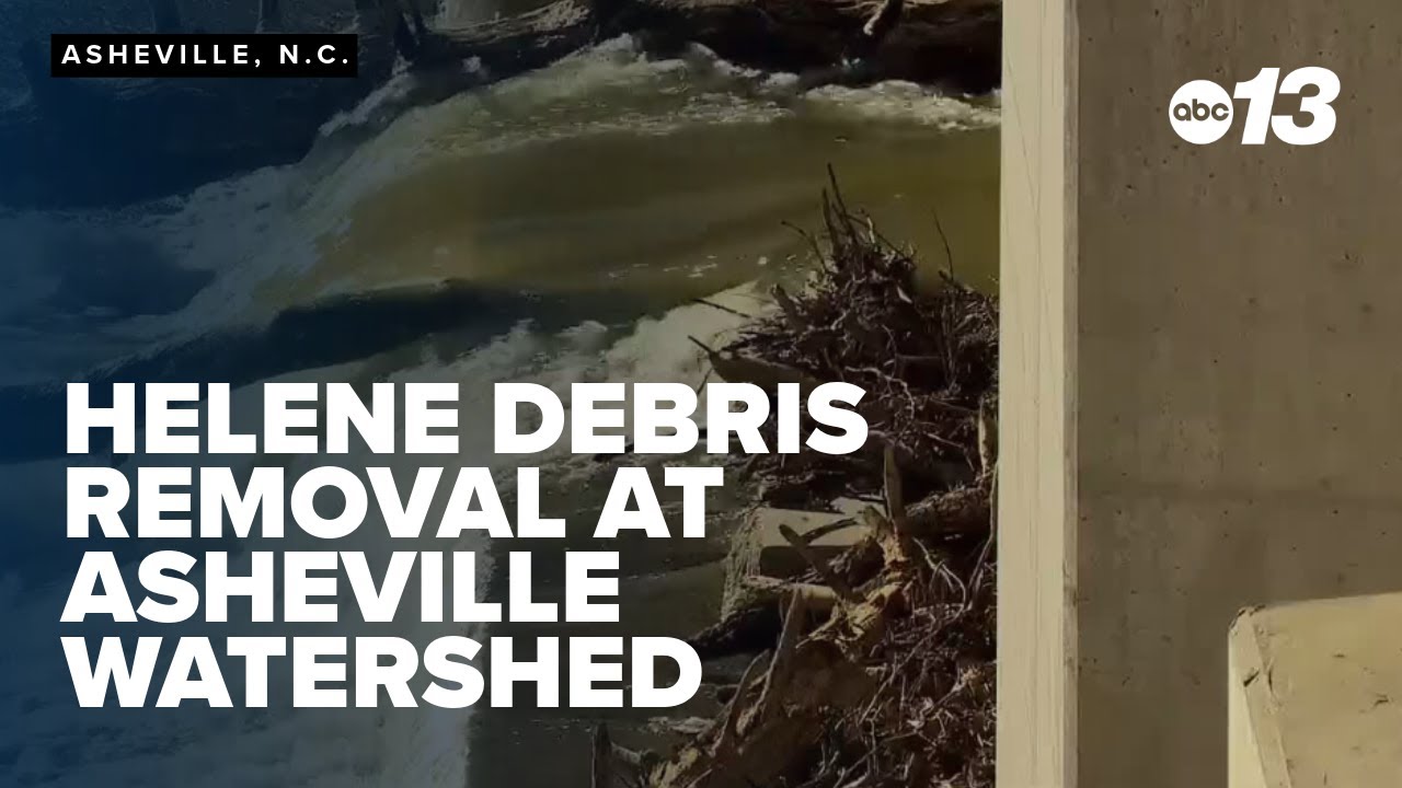 Helene debris removal at Asheville watershed