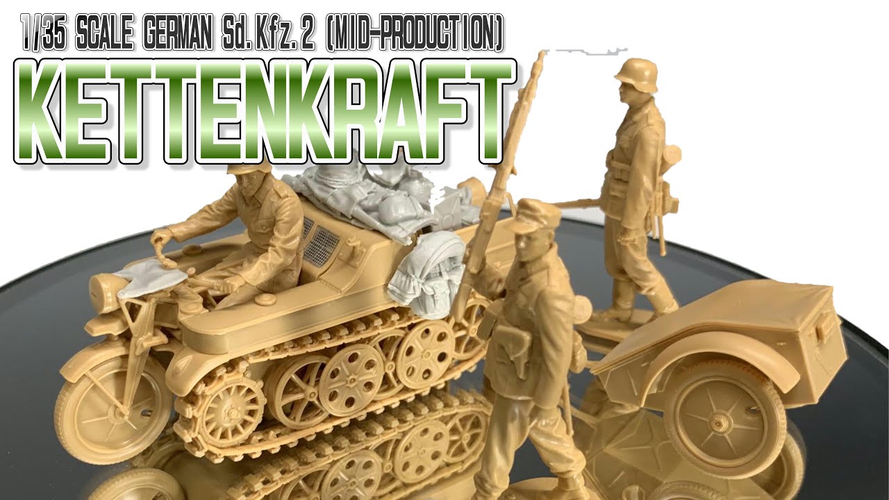 KETTENKRAFTRAD (MID-PRODUCTION)1/35 SCALE GERMAN Sd.Kfz.2　ケッテンクラート【字幕対応】