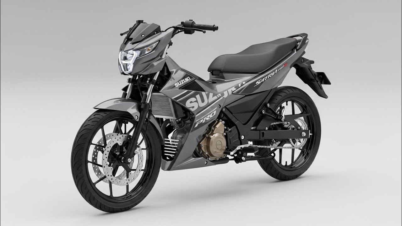 Новый Suzuki Satria Pro 150 Silver Black 2026 года — спортивный уличный король в 3D-рендере! | По...