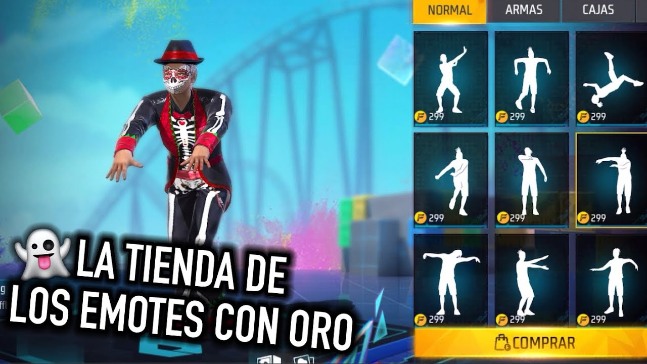 ESTA ES LA TIENDA DONDE TODOS LOS EMOTES VALEN ORO en FREE FIRE 😱 *emotes antiguos*