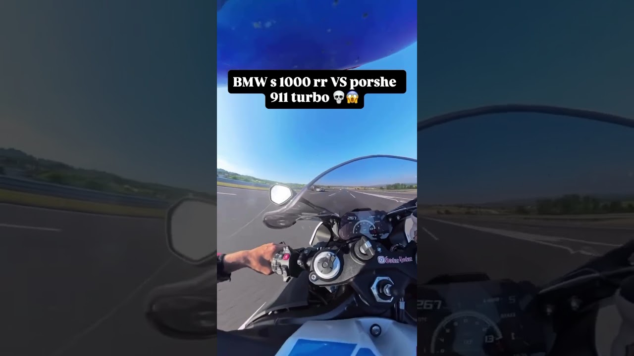 BMW s1000rr vs Porsche 911 turbo 💀