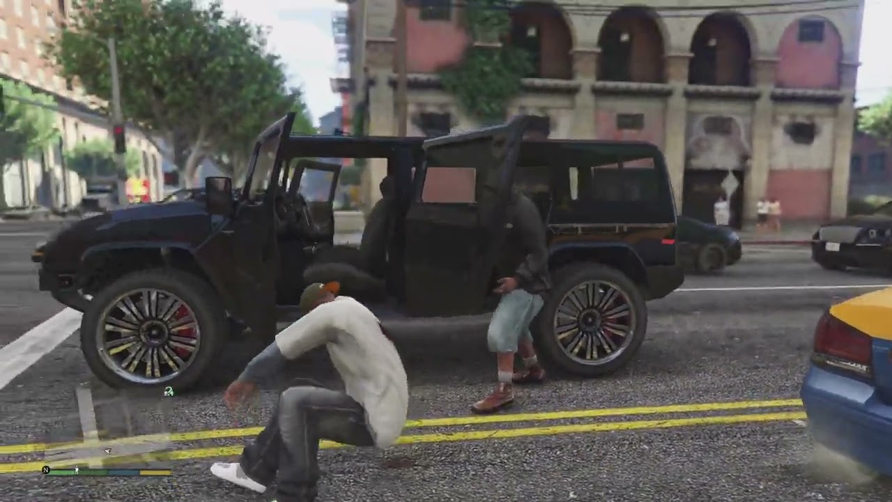 GRAND THEFT AUTO STORY MODE DRIVING THEN ESCAPING FROM THE POLICE IN A RED CAR