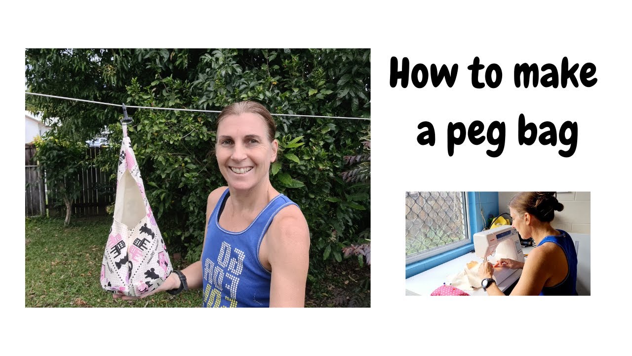 How to make a peg bag, sewing tutorial