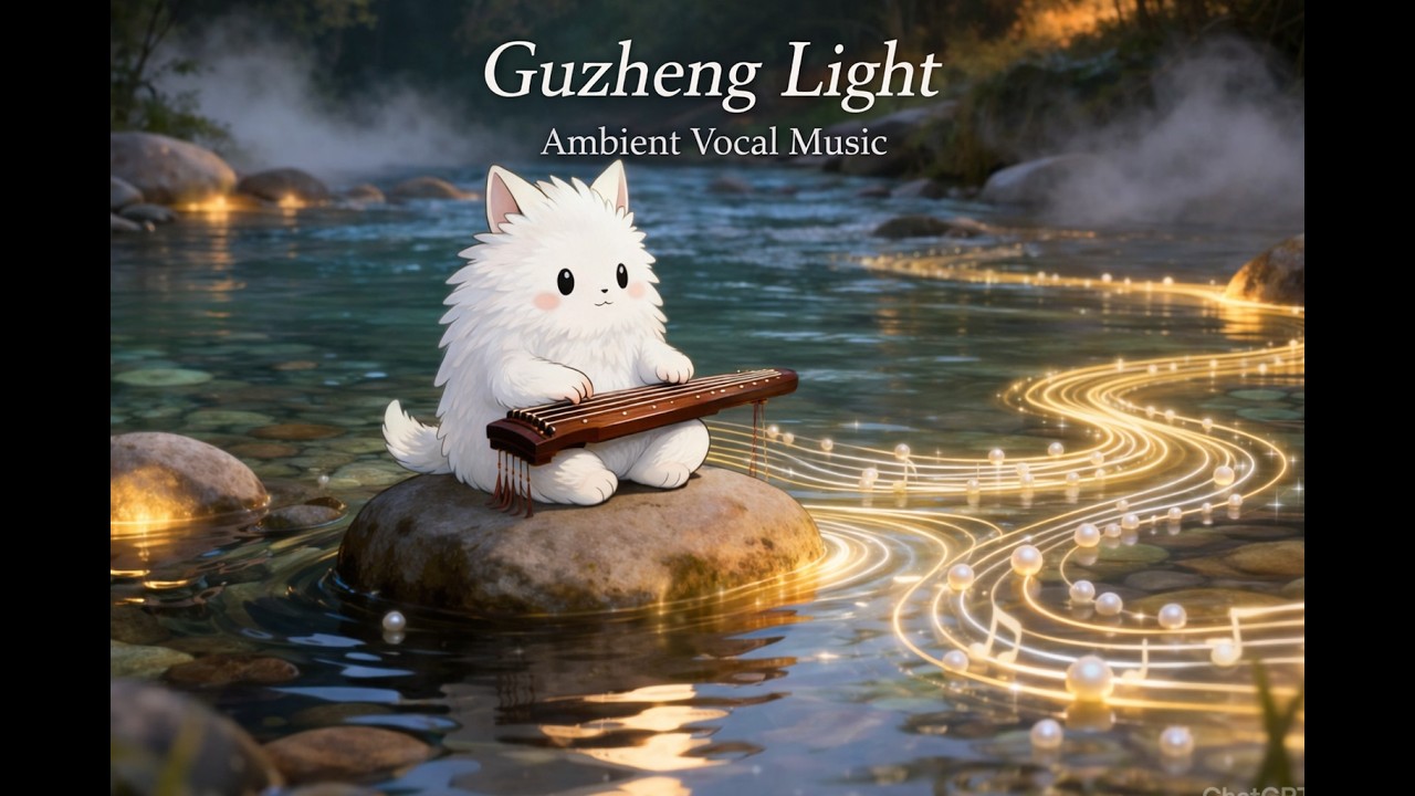 Guzheng Light | Healing Ambient Music with Bamboo Flute & Soft Humming
