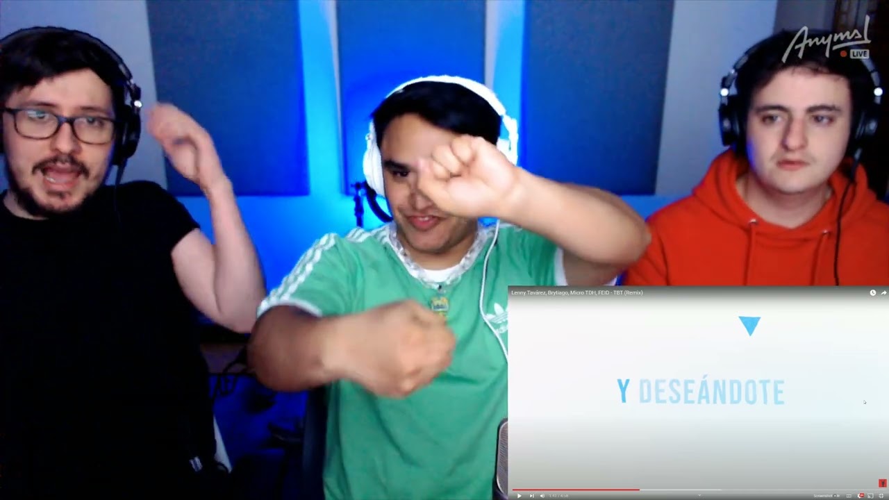 [Reacción] Lenny Tavárez, Brytiago, Micro TDH, FEID - TBT (Remix) | ANYMAL LIVE 🔴