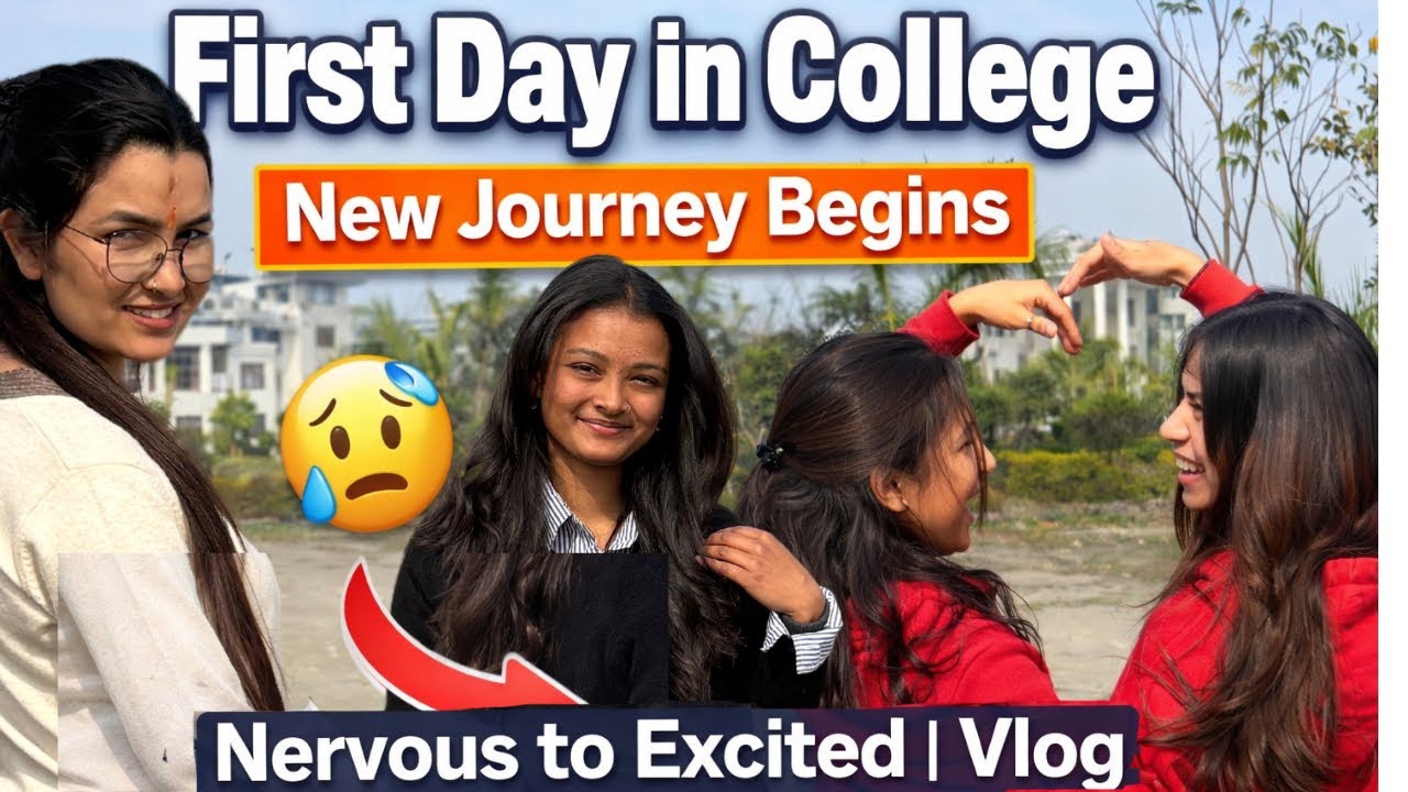 First Day in College | New Journey Begins | Nervous to Excited | Vlog #clgfirstday #clglife 