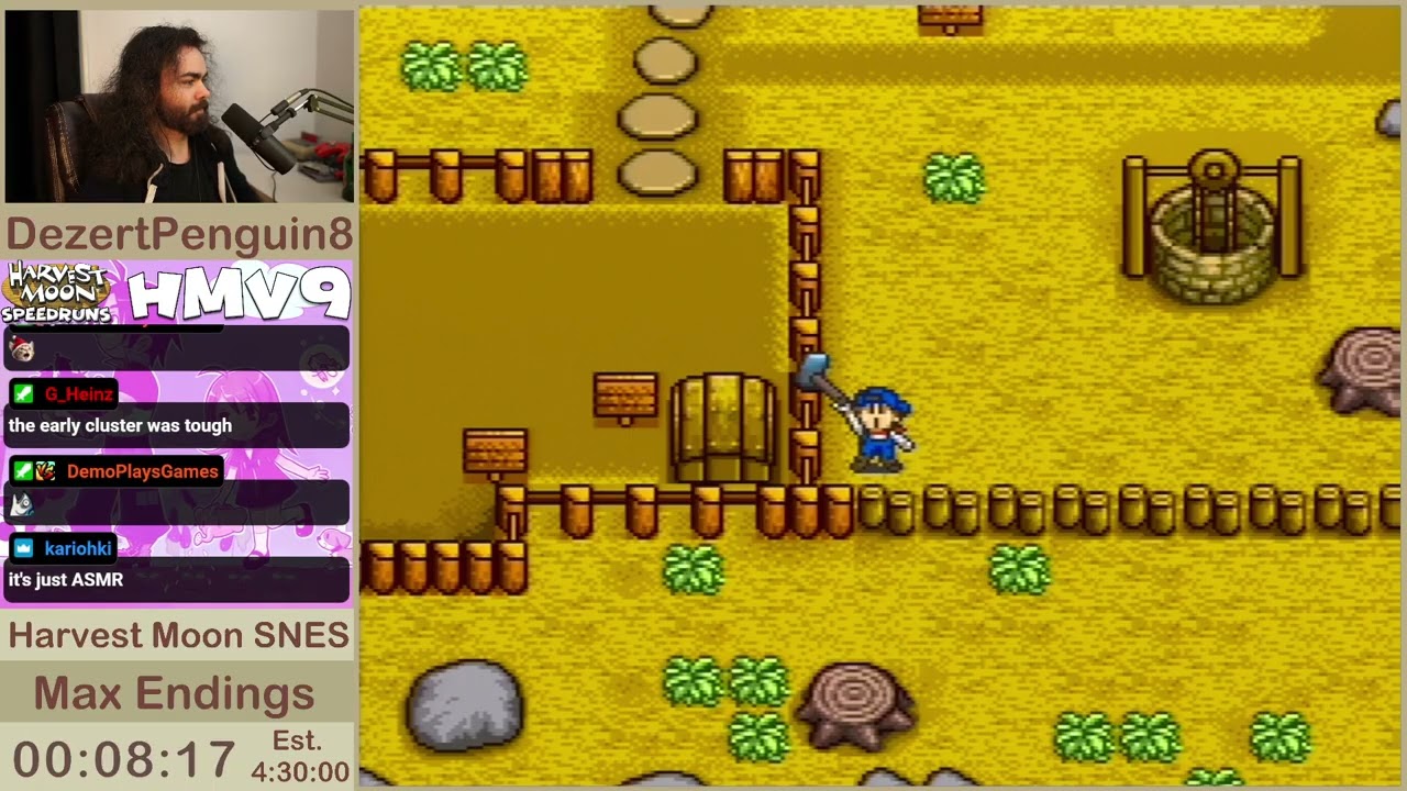 HMV9 | Max Endings Speedrun by DezertPenguin8 | Harvest Moon SNES