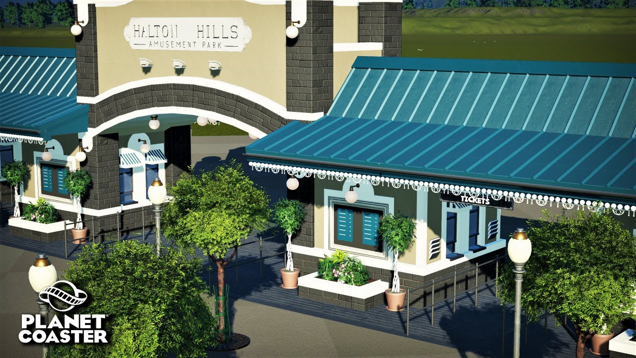 Planet Coaster | Halton Hills 🎠 | Ep.1 Entrance Area - Tickets Booth
