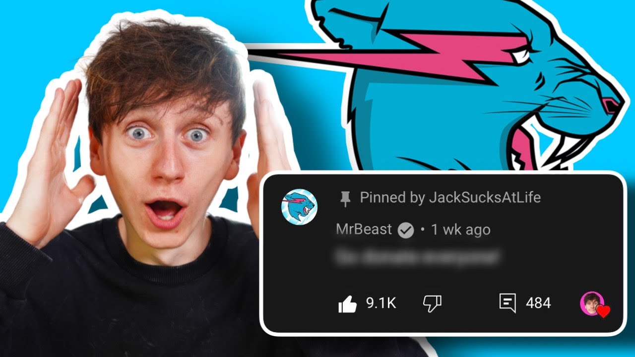 MRBEAST commented on MY VIDEO!