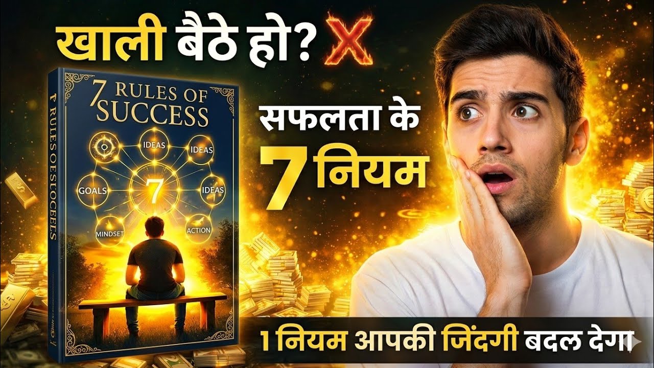 खाली बैठे हो? ये 7 नियम आपकी जिंदगी बदल देंगे || How to make life change  ✅ 7 Rules of Success