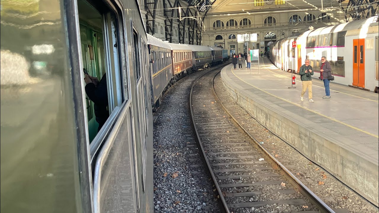 Recorrido histórico 175 años Barcelona Mataró recorrido Pov 4K