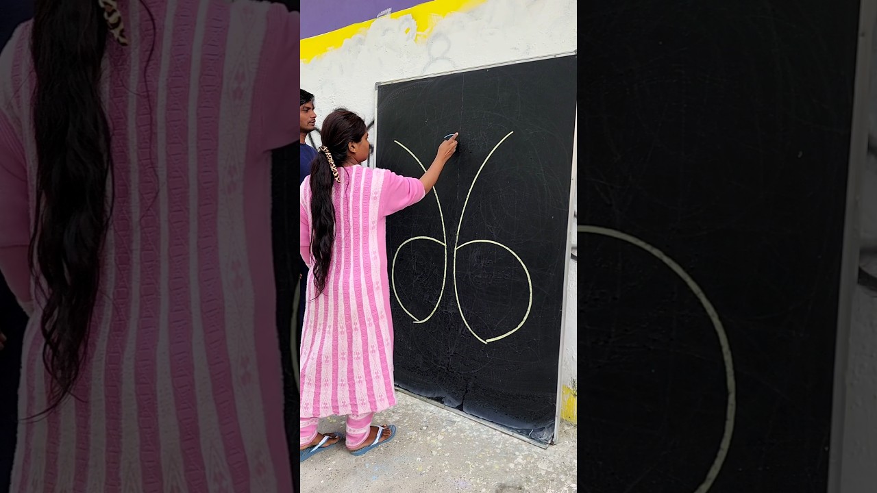 How to Draw Beautiful Butterfly 🦋 Easy Drawing With 6 Number #shorts