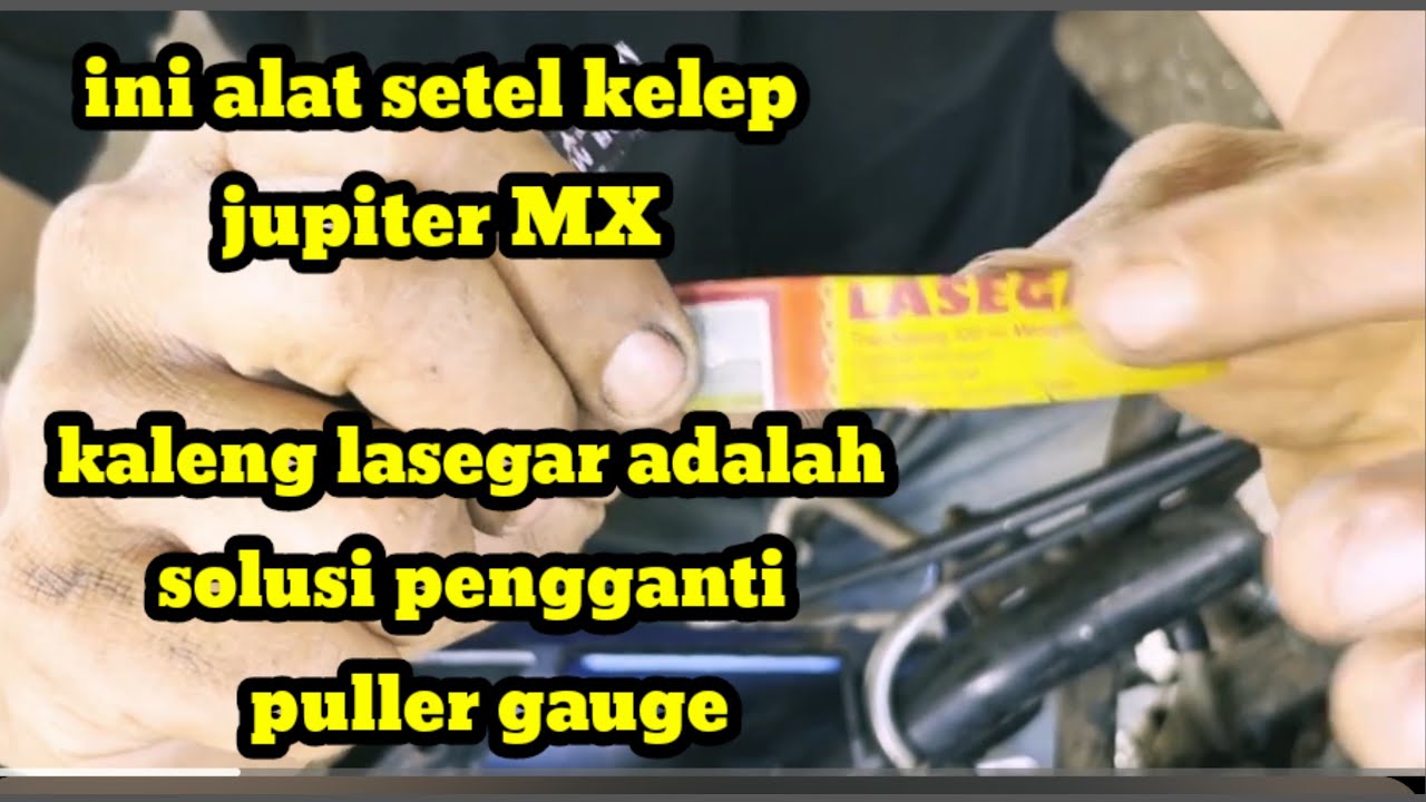 Alat baru setel kelep Jupiter MX||DIY Valve Adjustment Tool from Soda Can
