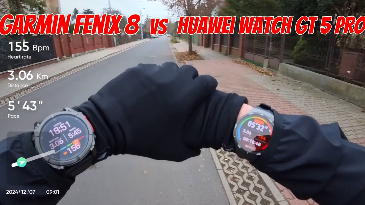 Garmin Fenix 8 vs Huawei Watch GT 5 Pro - zaskakujący finał testu 😅