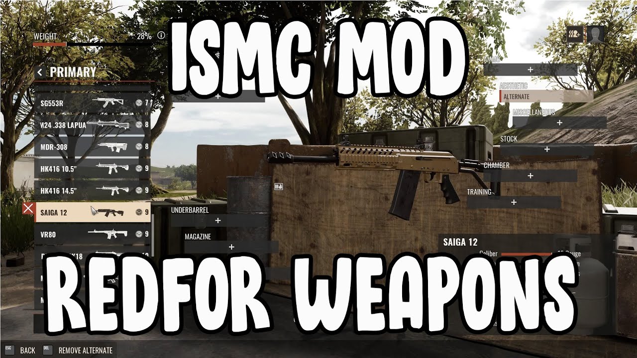 All Primary Weapons ISMC MOD Redfor Insurgency Sandstorm
