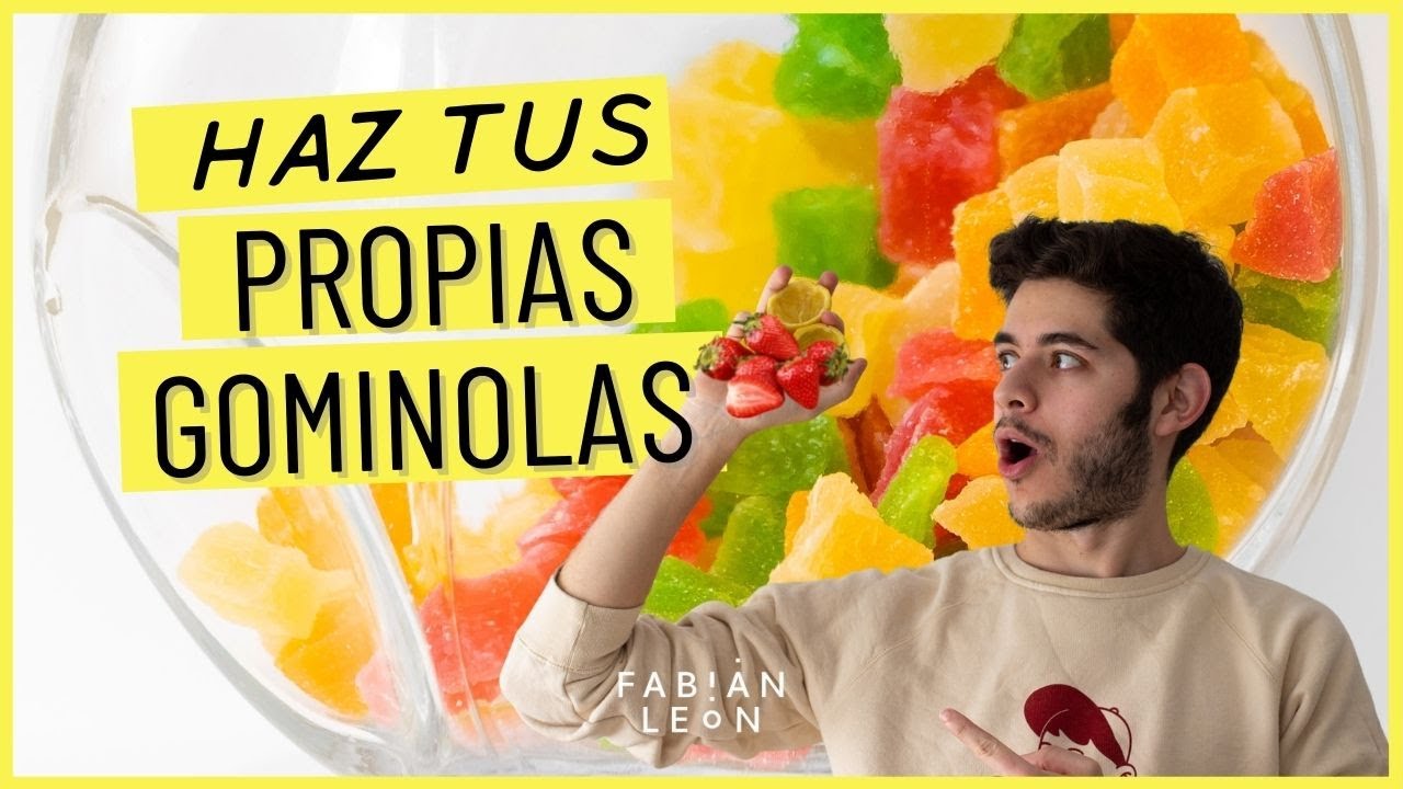 GOMINOLAS caseras con zumo de fruta natural |  4 INGREDIENTES 😍