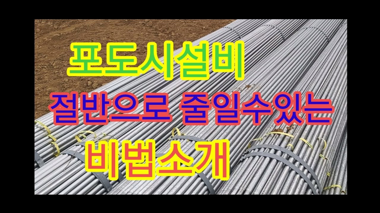 샤인머스켓 포도 간이비가림시설 저렴하게 하는방법 공개
