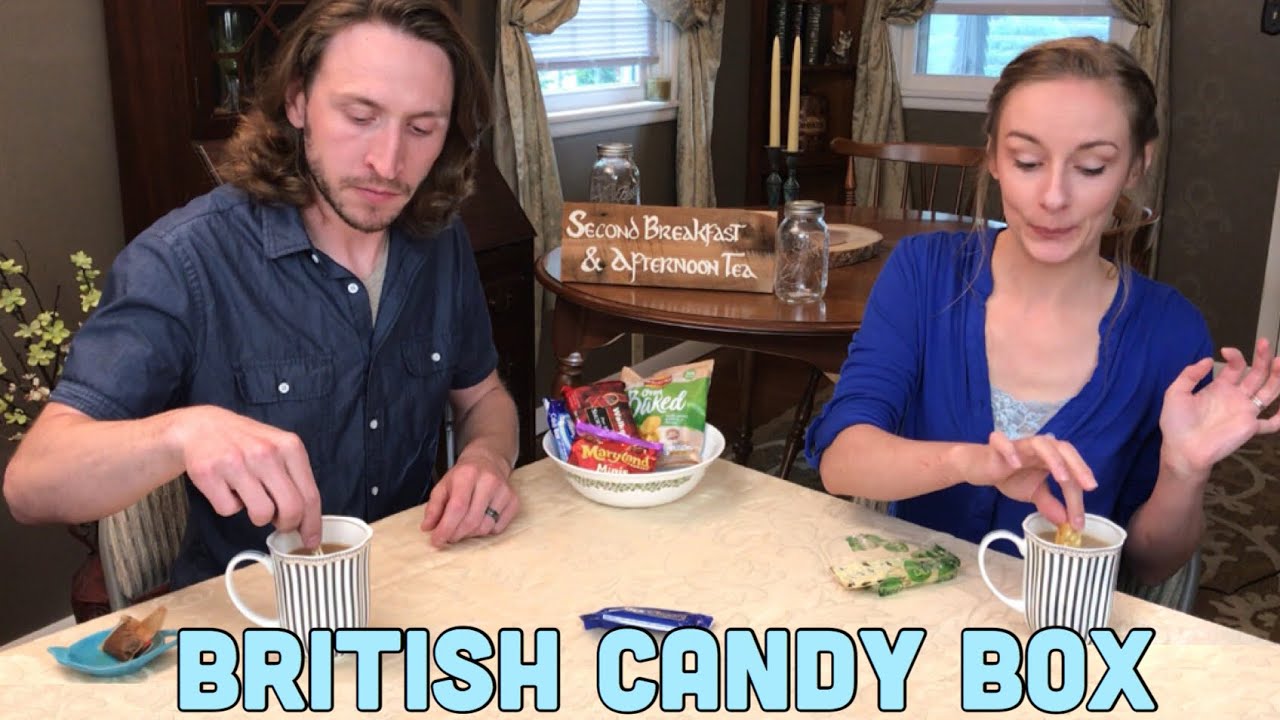 Americans Trying the British Snack Box (Part 1) | British Candy Box