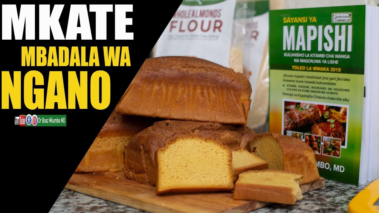 Mkate mbadala wa ngano nyeupe na brown ni almond bread Kwa Magonjwa ya Lishe