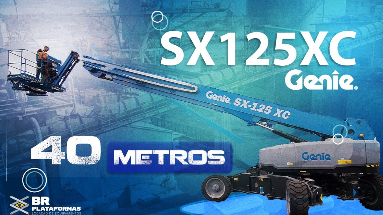 PLATAFORMA ELEVATÓRIA TELESCÓPICA SX125 XC GENIE-  BR PLATAFORMAS