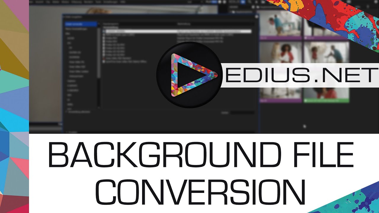 EDIUS.net Подкаст - Фоновое преобразование файлов
