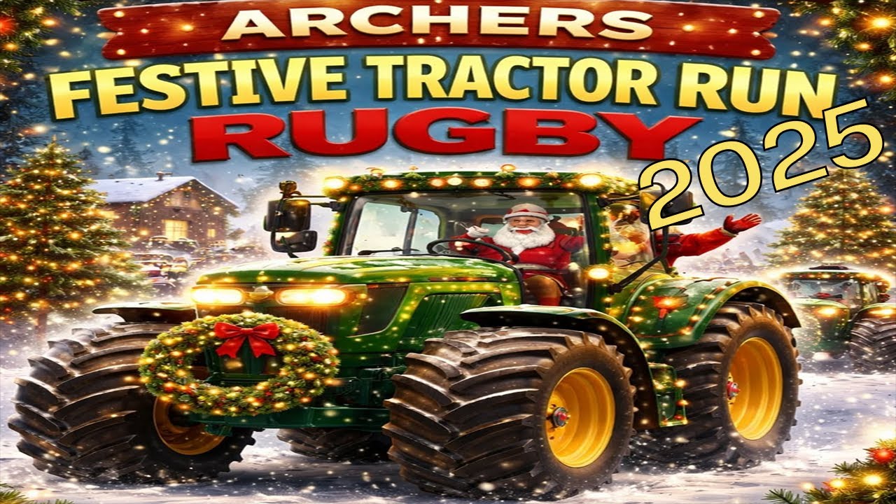 Archers Festive Tractor Run Rugby 2025