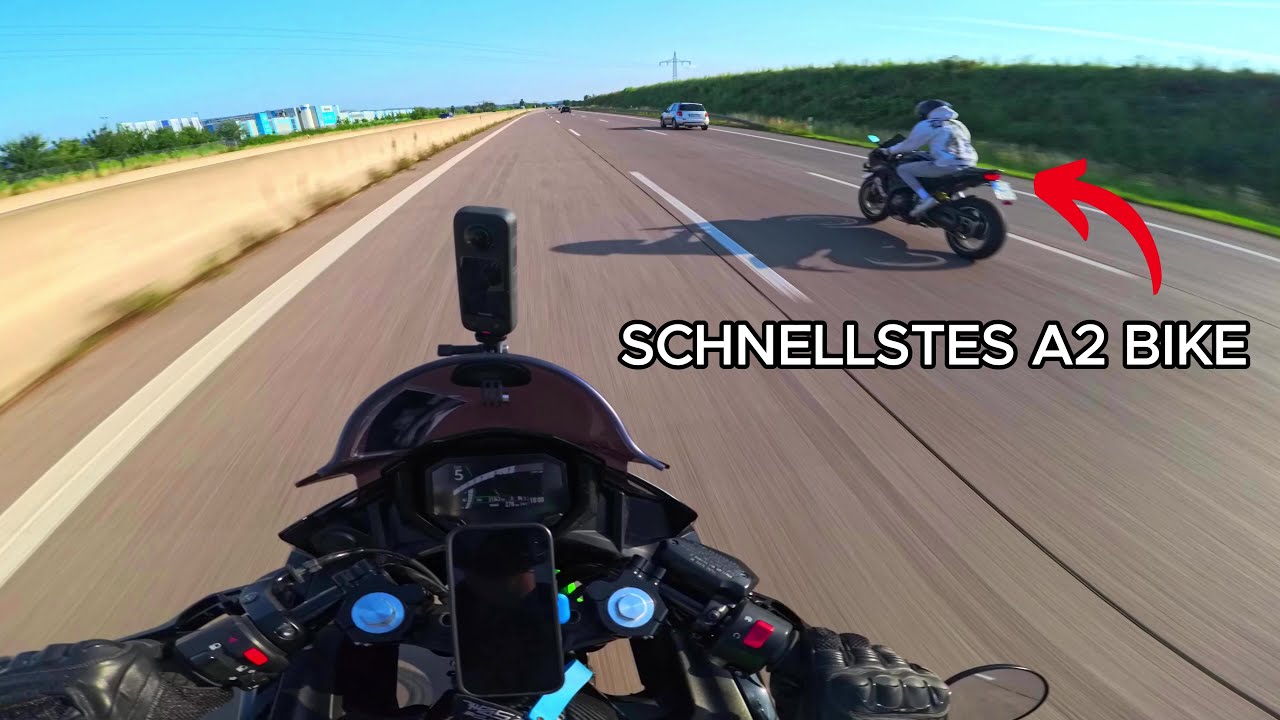 Ninja 650 vs CBR650R auf der Autobahn!