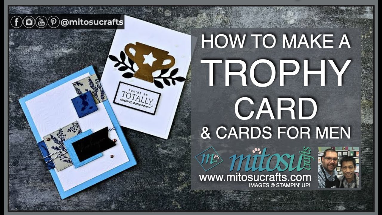 How to make a Trophy Cards & Cards for Men Ideas LIVE Demonstration using Stampin' Up! Products.