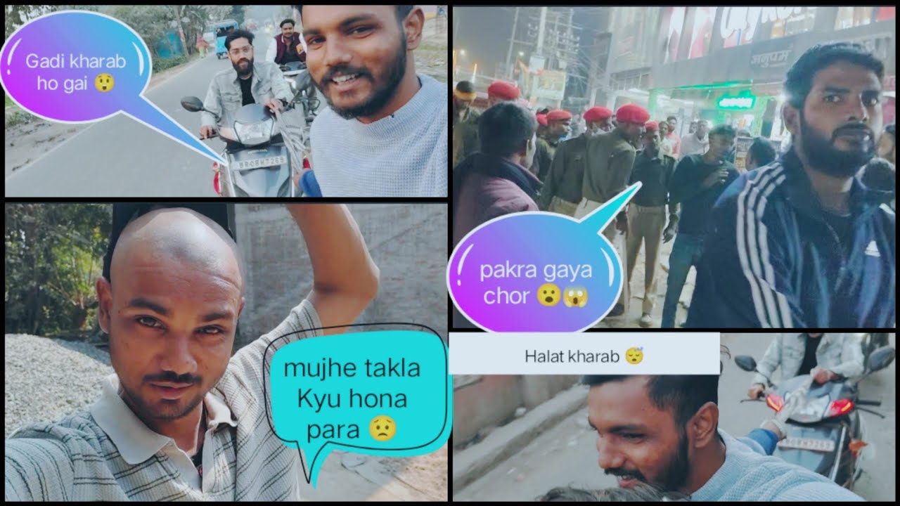 Market me pakra gaya chor 😱😮 || Gadi v kharab ho gai 😲 || #trending #viral #funny @MRINDIANHACKER 