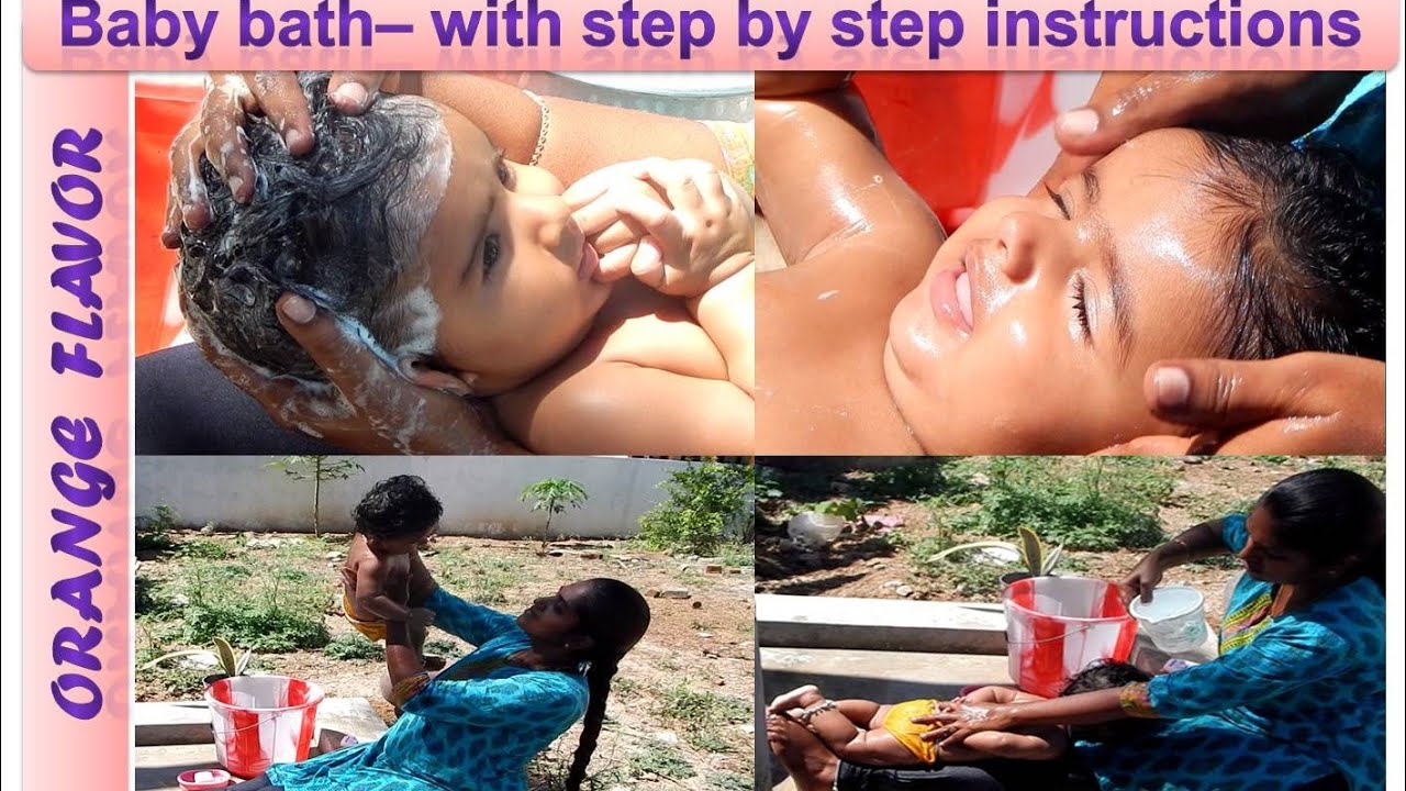 Traditional baby bath with step by step instruction 👩‍🍼💞💞#babyfirstbath #newbornbabybath #babybath