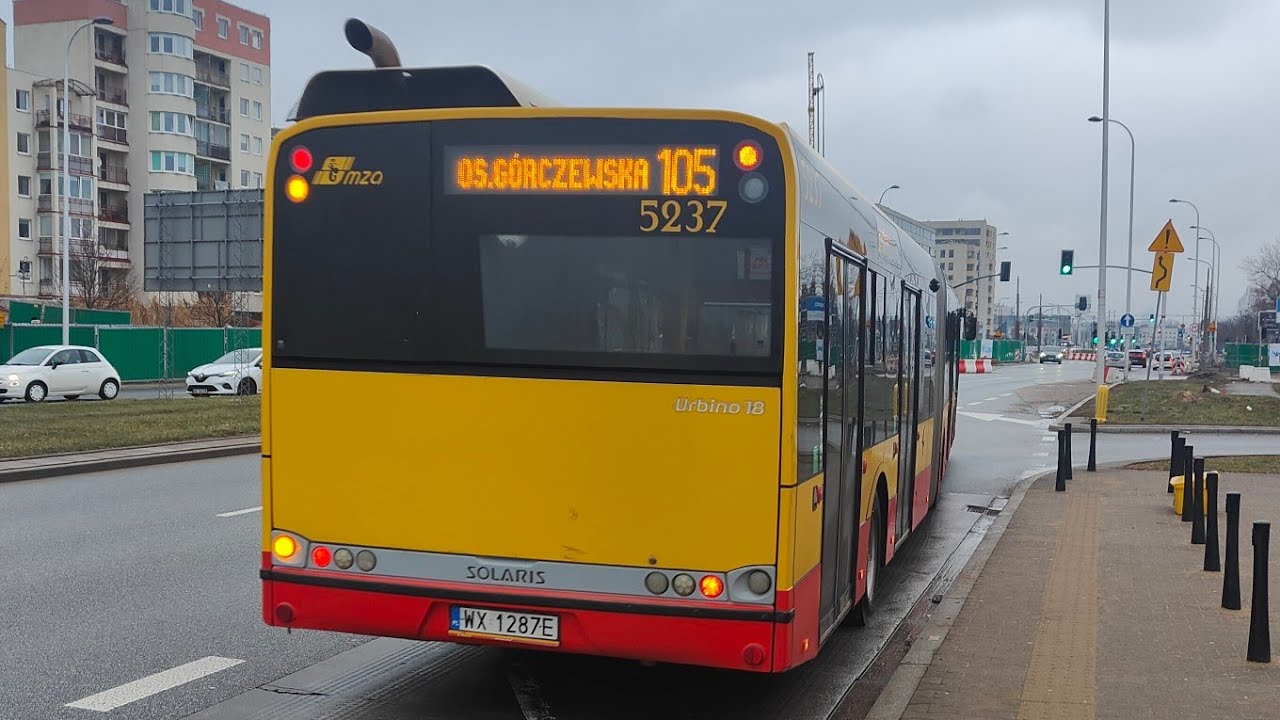 Linia 105 - Solaris Urbino 18 III #5237 ( MZA Warszawa )