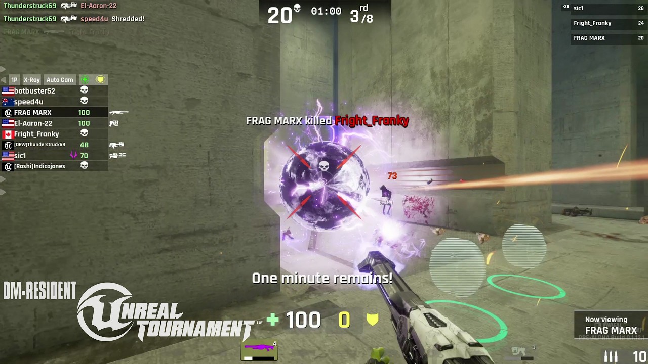 Shock combos on DM Resident UT4 - Unreal Tournament 4 - 2024 Deathmatch highlights 9