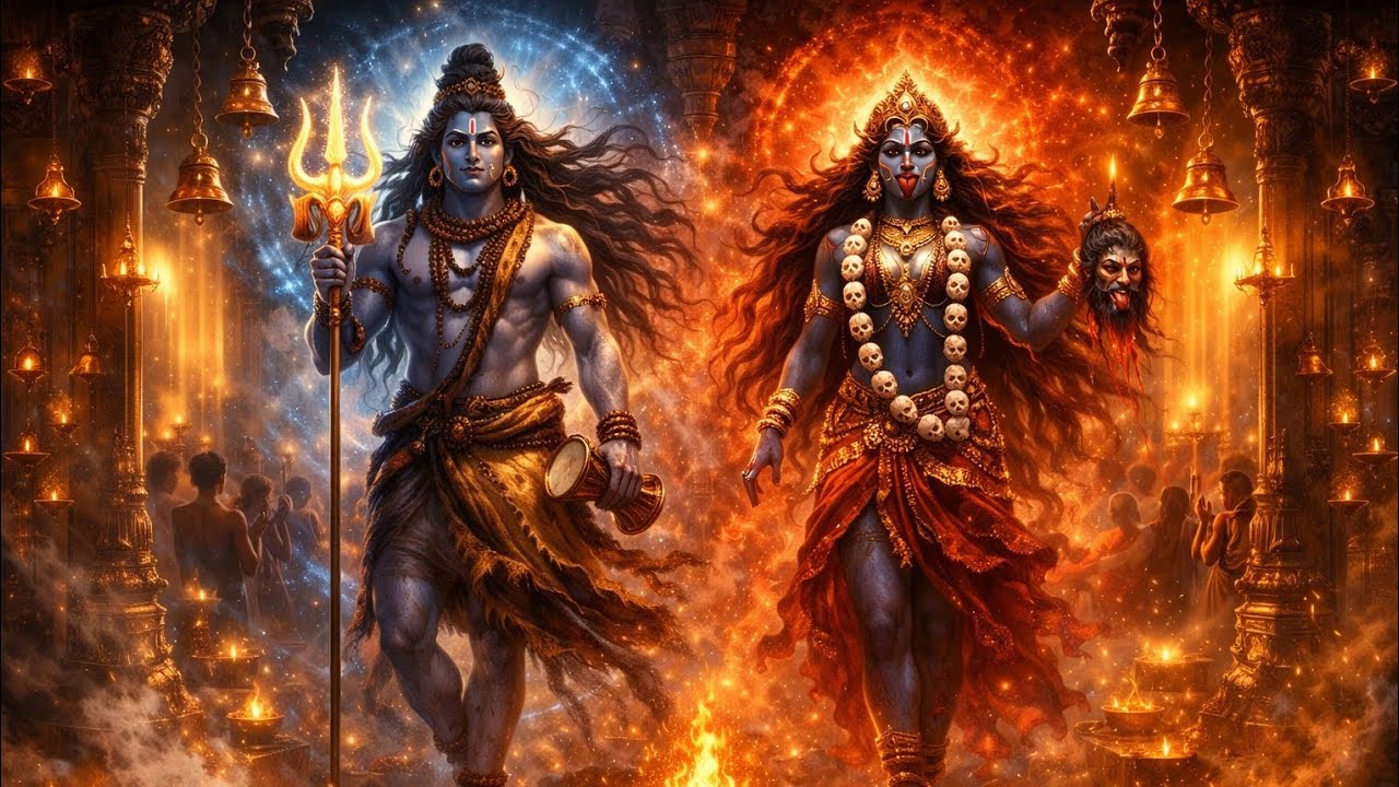 🍁🍁डमरू बजे शंकर का 🔱 नाचे काली महाकाली | Powerful Shiva Kali Bhajan🍁🍁 #@OKSadhviGupta-OK 