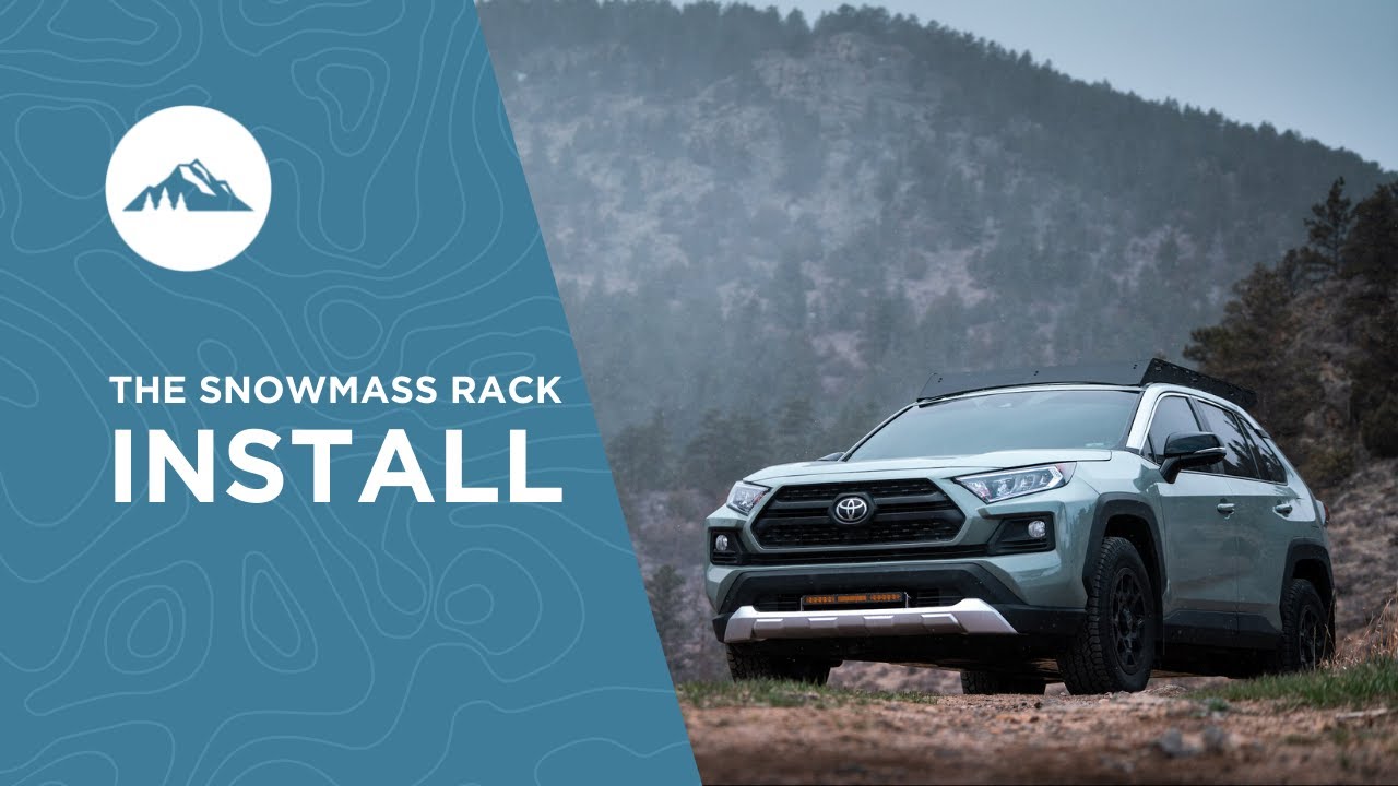 Установка багажника Snowmass - багажник на крышу Toyota RAV4 2019-2022 годов