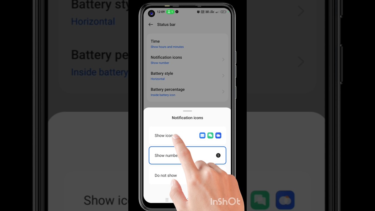 notification status bar settings#shortsfeed