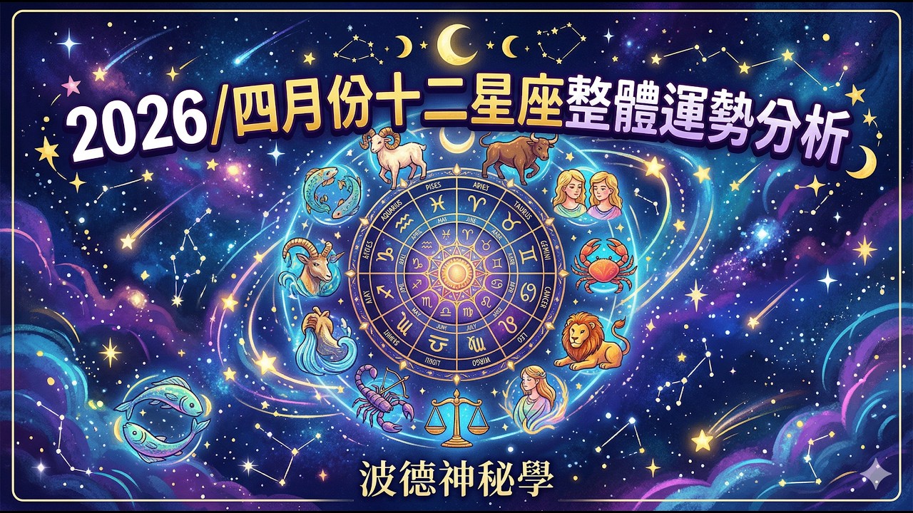 四月份各星座整體運勢｜2026年四月星座運勢分析