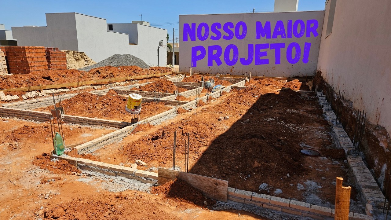 Um Sonho, Um Terreno e Muita Fé. Tudo Começa Aqui. Construindo Nossa Casa