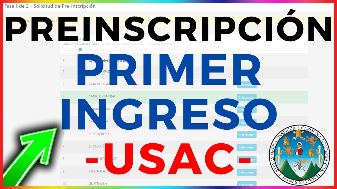 🚩 PROCESO de PREINSCRIPCIÓN 2027 y D3SCARGAR CONSTANCIA Estudiantes de PRIMER INGRESO USAC 😍