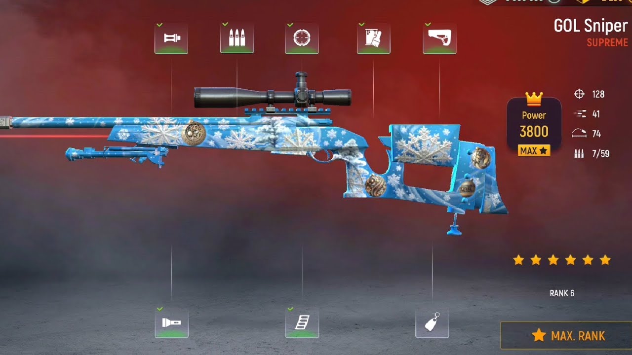 GOL SNIPER/ max UPGRADES/ Modern ops