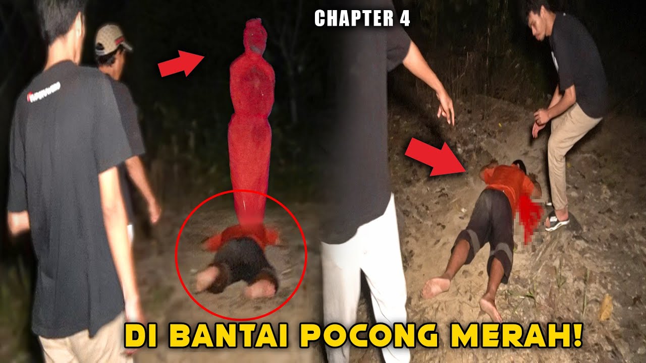 GANASNYA ILMU POCONG MERAH! DI BANTAI SAMPAI TUMBANG! Part 4