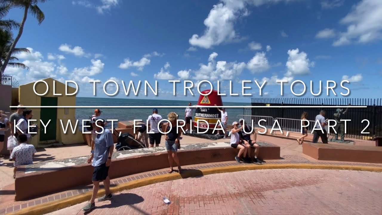 Old Town Trolley Tours, bus tour of Key West, Florida, USA 🇺🇸 Part 2 [4K]