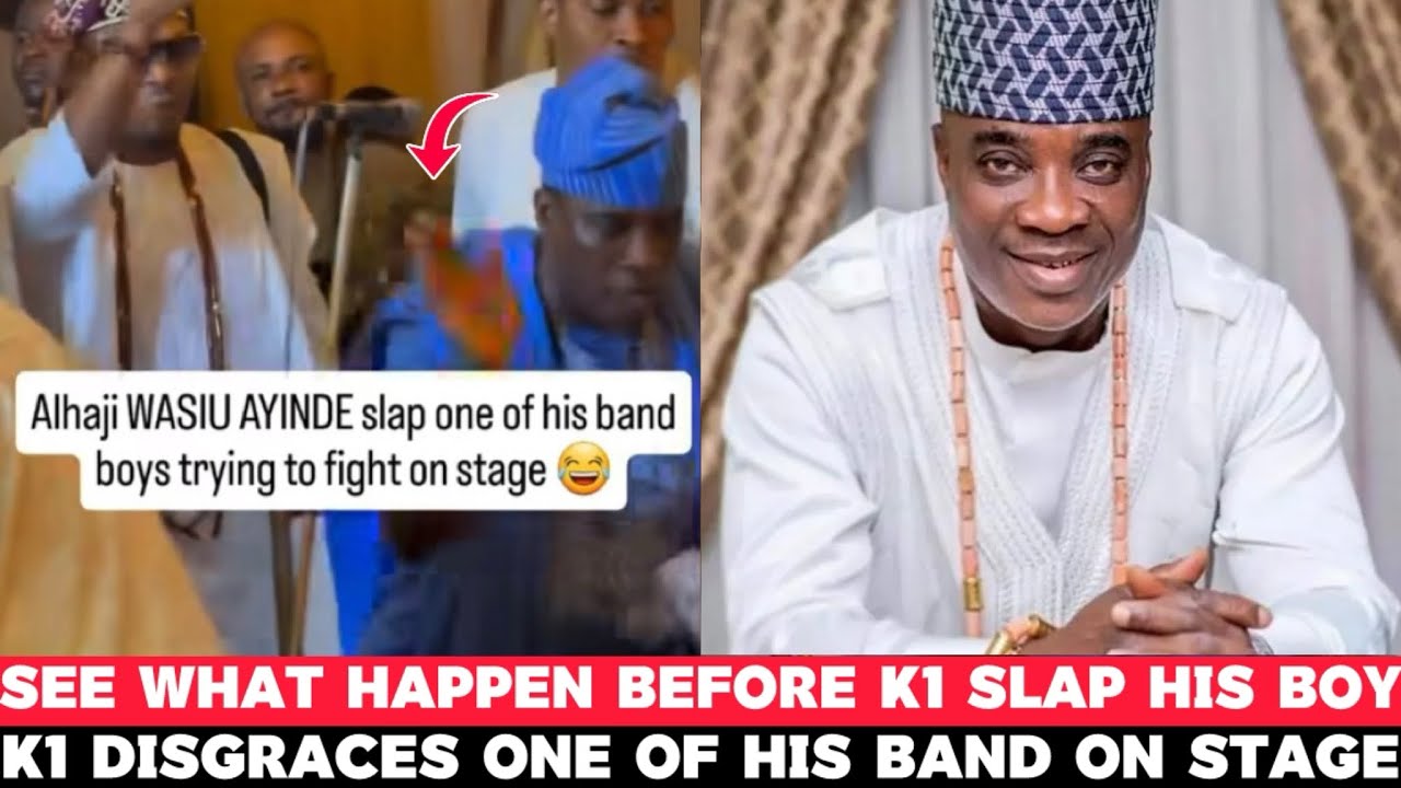 😭💔K1 De Ultimate Gives One of His Band A Dirty Slap on Stage, See Why He Slap Him in front of Fans