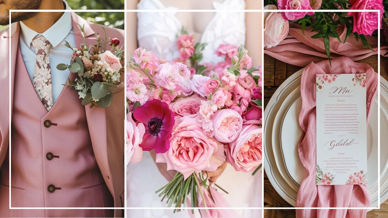 Pink and Hot Pink Themed Wedding Decor Ideas for Inspiration! 🌸💖